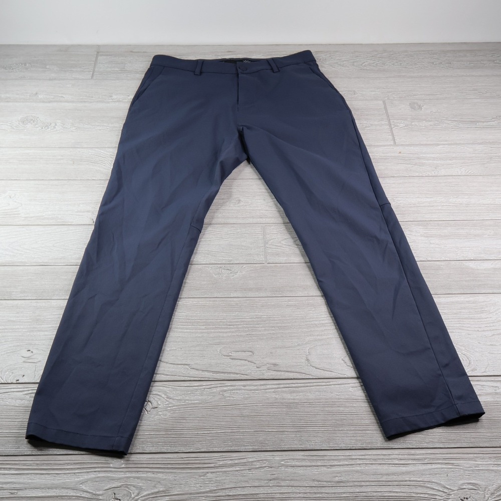 Rhone Gotham Slim Fit Performance Pants Men's 31x30 Navy Blue Stretch